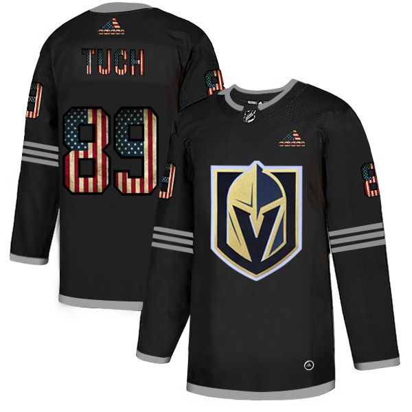 Vegas Golden Knights #89 Alex Tuch Adidas Men Black USA Flag Limited NHL Jersey->more nhl jerseys->NHL Jersey